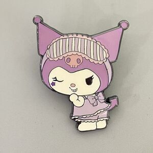 Sanrio Kuromi Slumber Party Pajama Enamel Pin Purple Kawaii Anime Badge 2022